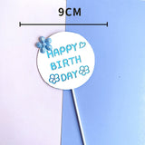 New Pearl Butterfly Birthday Cake Topper Pink Gold  DIY cakes decoration wedding birthday Cake toppers Baby bath baking supplies