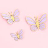 New Pearl Butterfly Birthday Cake Topper Pink Gold  DIY cakes decoration wedding birthday Cake toppers Baby bath baking supplies