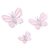 New Pearl Butterfly Birthday Cake Topper Pink Gold  DIY cakes decoration wedding birthday Cake toppers Baby bath baking supplies