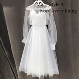 Lace point long sleeves communion dresses Evening Dress prom party Robe De Soiree longue Formal Dress simple robe de soiree lace