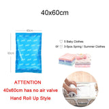 Vacuum Bag Clothes Quilt Storage Bags Hand Compressed Saving Space Seal Packet Clothing Compression Organizer for Home Travel