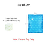 Vacuum Bag Clothes Quilt Storage Bags Hand Compressed Saving Space Seal Packet Clothing Compression Organizer for Home Travel