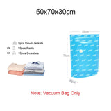 Vacuum Bag Clothes Quilt Storage Bags Hand Compressed Saving Space Seal Packet Clothing Compression Organizer for Home Travel