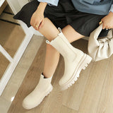 ZawsThia Round Toe Anti-Skid Warm Boots for Women