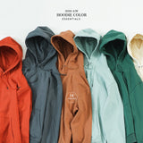 SIMWOOD 2021 Spring New Hooded Hoodies Men thick 360g fabric solid basic sweatshirts quality jogger  texture  pullovers