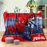 Disney Cartoon Red Spiderman Coral Fleece Blanket for Bed Crib 100X140CM