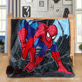 Disney Cartoon Red Spiderman Coral Fleece Blanket for Bed Crib 100X140CM