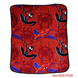 Disney Cartoon Red Spiderman Coral Fleece Blanket for Bed Crib 100X140CM