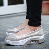 2021 Women Sneakers Flats Loafers Sweet Shallow Comfort Moccasins Slip-on Platform Ballet Ladies Vulcanized Shoes Ladies New