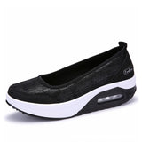 2021 Women Sneakers Flats Loafers Sweet Shallow Comfort Moccasins Slip-on Platform Ballet Ladies Vulcanized Shoes Ladies New
