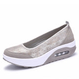 2021 Women Sneakers Flats Loafers Sweet Shallow Comfort Moccasins Slip-on Platform Ballet Ladies Vulcanized Shoes Ladies New