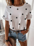 Women Blouse New Casual Solid Korean Shirt Elegant Slim Stand Collar Short Sleeve Womens Tops