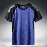 Quick Dry Sport T Shirt Men 2021 Short Sleeves Summer Casual Cotton Plus Asian Size M-5XL 6XL 7XL Top Tees GYM Tshirt Clothes