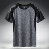 Quick Dry Sport T Shirt Men 2021 Short Sleeves Summer Casual Cotton Plus Asian Size M-5XL 6XL 7XL Top Tees GYM Tshirt Clothes