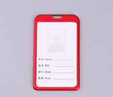Fashion Card Cover Women Aluminum Alloy Work Name Card Holders Business Work Card ID Badge Lanyard Holder Metal Bags Case