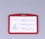 Fashion Card Cover Women Aluminum Alloy Work Name Card Holders Business Work Card ID Badge Lanyard Holder Metal Bags Case
