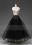 Black Hoop Long Petticoat Crinoline Ball Gown Skirt Underskirt Wedding Accessories Jupon Marriage New