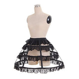 Black Hoop Long Petticoat Crinoline Ball Gown Skirt Underskirt Wedding Accessories Jupon Marriage New