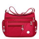 Women Shoulder Messenger Bag Waterproof Nylon Oxford Crossbody Bag Handbags Large Capacity Travel Bags Purse Wallet