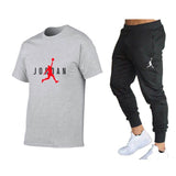 Hot-Selling Summer T-Shirt Pants Set Casual Brand Fitness Jogger Pants T Shirt Hip Hop Fashion Men's Tracksuits
