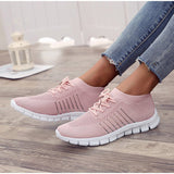 Women's Casual Vulcanized Mesh Flat Running Shoes