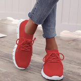Women's Casual Vulcanized Mesh Flat Running Shoes