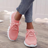 Women's Casual Vulcanized Mesh Flat Running Shoes