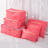 6 PCS Travel Cube Storage Bag Set for Clothes' Tidy Organizer