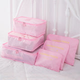 6 PCS Travel Cube Storage Bag Set for Clothes' Tidy Organizer
