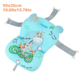 Portable Baby Shower Air Cushion Bed Babies Infant Baby Bath Pad Non-Slip Bathtub Mat Newborn Baby Safety Security Bath Seat