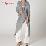 Plus Size Women Tops and Blouse 2021 Celmia Autumn Vintage Long Blouses Casual Cowl Neck Long Sleeve Asymmetric Party Blusas 5XL