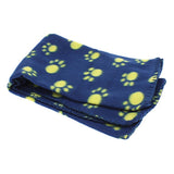 Lovely Pet Dogs Cats Bed Mat Blanket Soft Winter Warm Fleece Paw Print Design Pet Puppy Bed Sofa Pet Product Cushion Cover Towel