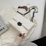 Embroidery Thread Small PU Leather Crossbody Bags for Women 2021 Trend Hand Bag Women's Branded Trending Shoulder Handbags