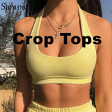Sampic Casual Tracksuit Women Summer 2021 Two Piece Shorts Set Yellow Shirt Tops And Mini Loose Shorts Suit Fashion Lounge Wear