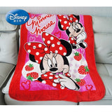 Disney Double Layered Minnie Mouse / Winnie Coral Fleece Blanket