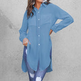 11 Colors Celmia Elegant Long Sleeve White Shirt Women Shirts Office Ladies Work Wear Turn Down Collar Women's Tops Blusas Femme