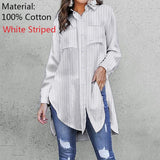 11 Colors Celmia Elegant Long Sleeve White Shirt Women Shirts Office Ladies Work Wear Turn Down Collar Women's Tops Blusas Femme