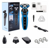 Fast Charging Rechargeable Electric Shaver Machine for Men Beard for Wet-Dry Dual Use and Water Proof