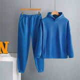 Two Piece Set Casual Fleece Tracksuit Women Winter