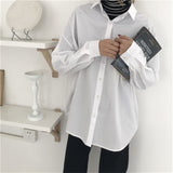 HziriP Women Blouses 2021 Spring Solid Blouse Loose Casual Vacation All-Match Women Tops Shirts Blusas Camisas Mujer 4 Colors