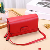 Women Messenger Square Handbag with Cloth Pattern & Turn Lock Design