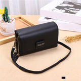 Women Messenger Square Handbag with Cloth Pattern & Turn Lock Design