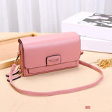 Women Messenger Square Handbag with Cloth Pattern & Turn Lock Design