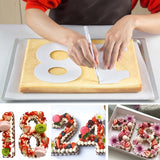 6/8/10inch PET 0-8 Numbers Cake Mold Sets Cake Decorating Tools Confeitaria Maker DIY Birthday Cake Design Bakeware Pastry Tools