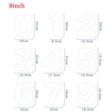 6/8/10inch PET 0-8 Numbers Cake Mold Sets Cake Decorating Tools Confeitaria Maker DIY Birthday Cake Design Bakeware Pastry Tools