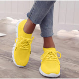 Women's Casual Vulcanized Mesh Flat Running Shoes