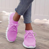 Women's Casual Vulcanized Mesh Flat Running Shoes