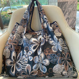 High Quality Reusable & Foldable Large Tote Shopping Bag - Eco Friendly and Waterproof