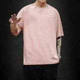 Solid Oversized Hip Hop T Shirt for Men
