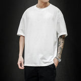 Solid Oversized Hip Hop T Shirt for Men
